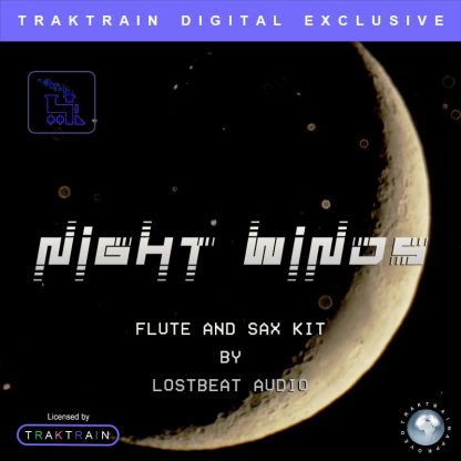 Cover for Traktrain Flute and Sax Kit "Night Winds" (200+ Samples) by Lostbeat Audio