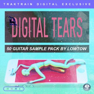 Cover for "Digital Tears" 50 Guitar Sample Pack by LOWTOW
