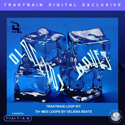 Cover for Traktrain MIDI-Kit "Glacial Waves" (70+ MIDI-Loops) by Veliera Beats
