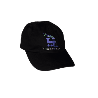 TRAKTRAIN presents 6 Panel Black Hat (Free shipping in USA)